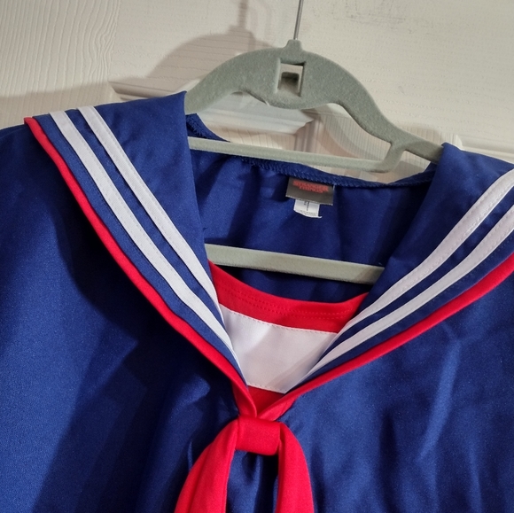 Costume stranger things ice cream shop Steve's jacket one size Blue color Top - Picture 2 of 8